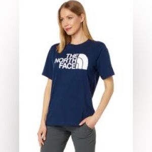 he North Face Women's Half Dome Cotton T-shirt Summit Navy - Size Large